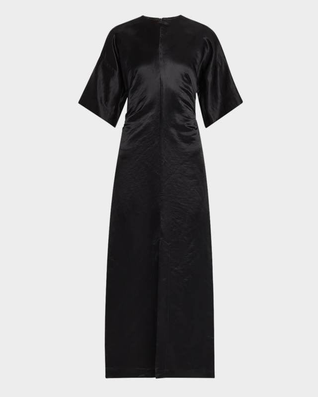 Ruby Fitted Short-Sleeve Dress